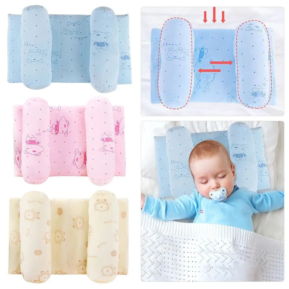 Baby sleeping pillow with side cushion
