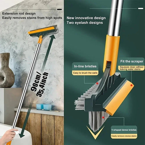 2 in 1 bathroom cleaning brush Rotatable